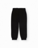 Pantalón jogger negro para niño con cintura ajustable