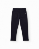 Jegging para niña en azul marino con bolsillos traseros