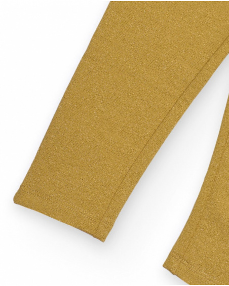 Leggings dorés brillants pour bébé fille, parfaits pour apporter une touche élégante et confortable