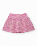 Jupe pour fille en rose avec coupe évasée.