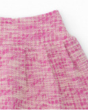 Jupe pour fille en rose avec coupe évasée.
