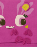 Ensemble sweat et leggings pour fille en tons fuchsia et multicolores avec imprimé amusant.