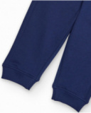 Pantalon jogger garçon bleu marine avec taille ajustable.