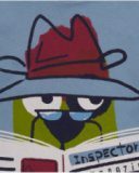 T-shirt bleu pour garçon avec imprimé espion