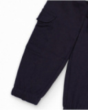 Pantalon jogger pour garçon en bleu marine avec poches cargo