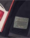 Imperméable pour garçon en bleu marine avec capuche amusante