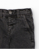 Pantalon cargo pour garçon en noir délavé avec plusieurs poches