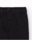 Pantalon long pour garçon en noir avec poches arrière et taille élastique