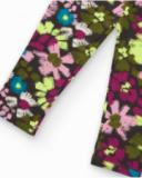 Ensemble sweat et leggings pour fille en bordeaux avec broderies et imprimé fleuri