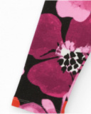 Legging fleuri pour fille en fuchsia et rouge
