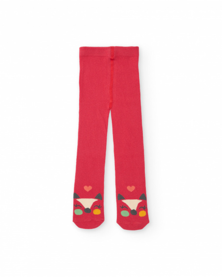 Lot de collants pour bébé fille en corail et bleu avec motifs graphiques