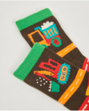 Chaussettes pour garçon multicolores à motifs de véhicules