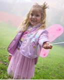 Jupe pour bébé fille type tutu rose avec étoiles dorées et ceinture élastique brillante