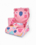 Chaise haute de voyage portable avec motif zigzag multicolore