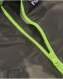 Imperméable pour garçon avec capuche en noir et vert