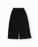 Pantalon large pour fille noir avec taille ajustable