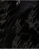 Veste courte en velours noir avec détails à sequins pour fille