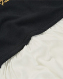 Robe sweat noire avec jupe blanche pour fille