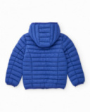 Veste matelassée pour garçon bleu avec capuche