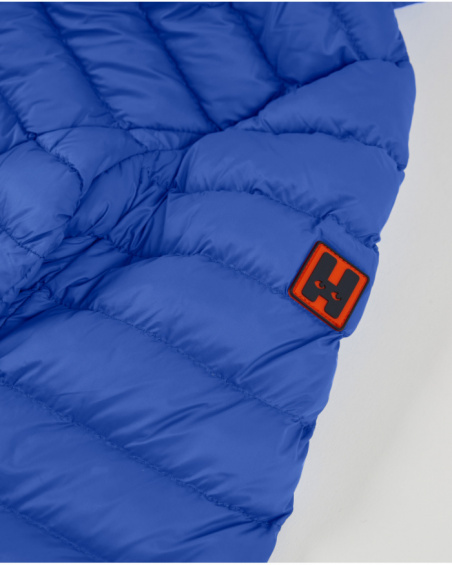 Veste matelassée pour garçon bleu avec capuche