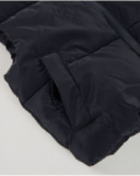 Gilet matelassé de garçon couleur noir avec fermeture éclair