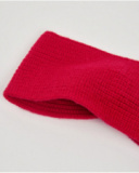 Bandeau en maille pour fille couleur rouge avec détail croisé