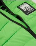 Gilet matelassé vert avec capuche pour garçon