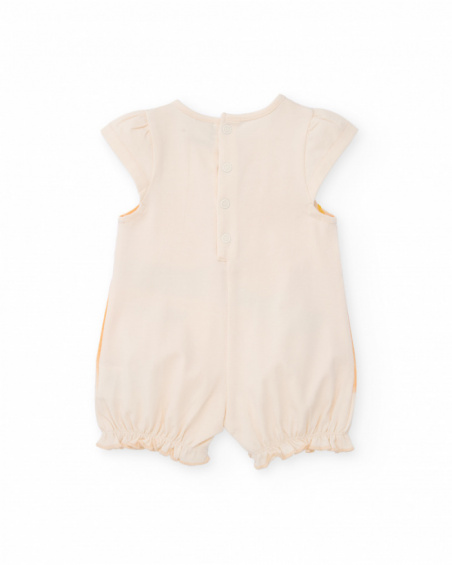 Grenouillère en tricot pour nouveau-né avec détail à volant