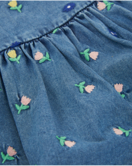 Robe pour nouveau-né en denim en toile