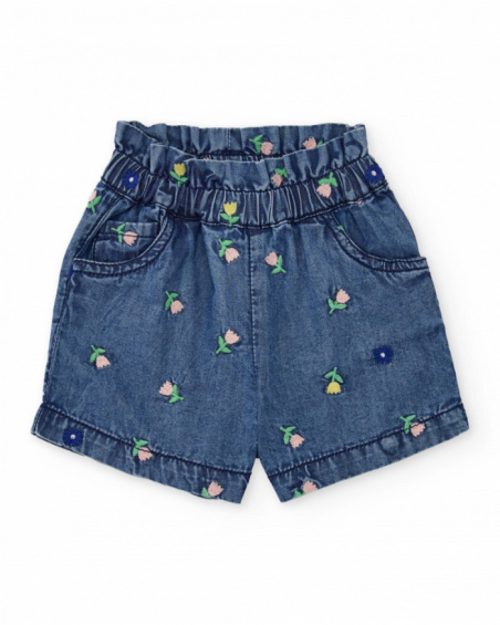 Ensemble tricot pour nouveau-né avec broderie florale