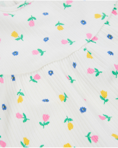 Ensemble tricot pour nouveau-né avec design floral