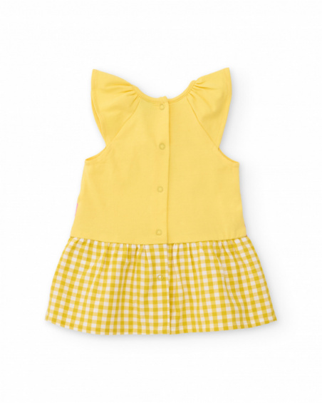 Robe en tricot pour nouveau-né avec applications en relief