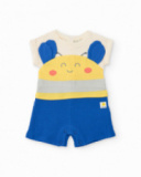 Grenouillère en tricot pour nouveau-né avec motif petite abeille