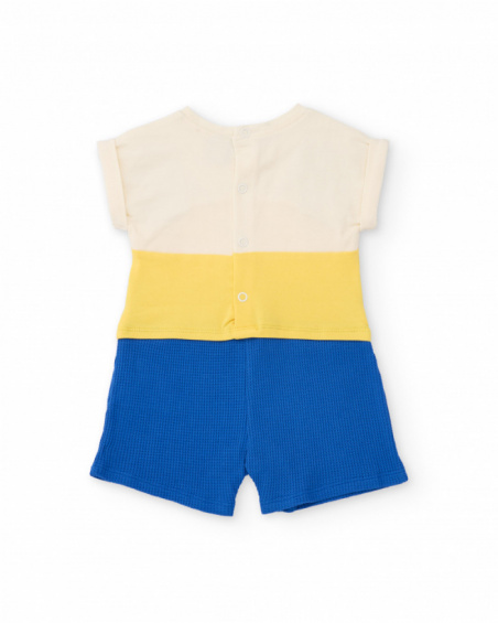 Grenouillère en tricot pour nouveau-né avec motif petite abeille