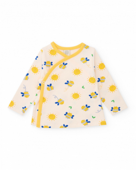 Ensemble tricot pour nouveau-né avec fermeture latérale