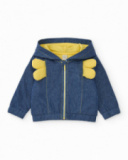 Veste pour nouveau-né en denim en toile