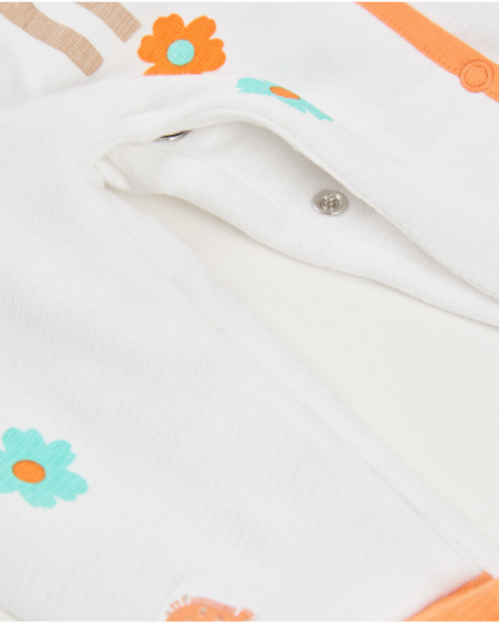 Grenouillère en tricot pour nouveau-né avec fermeture latérale