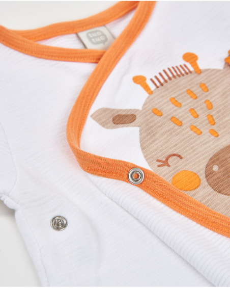 Ensemble en tricot pour nouveau-né avec imprimé girafe