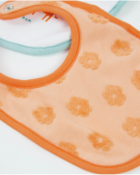 Lot de bavoirs en tricot pour nouveau-né avec fermeture à pression