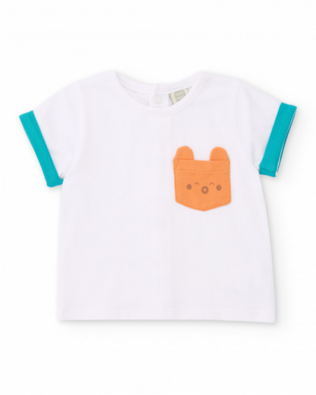 Ensemble tricot pour nouveau-né avec poche décorative