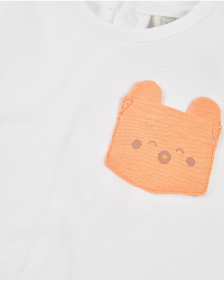 Ensemble tricot pour nouveau-né avec poche décorative