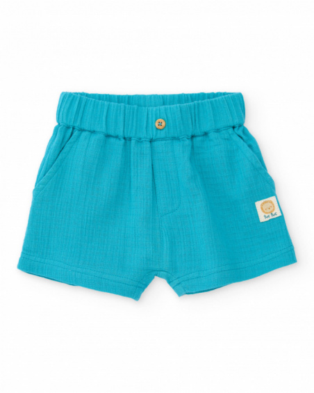 Ensemble pour nouveau-né en tissu tissé avec imprimé savane