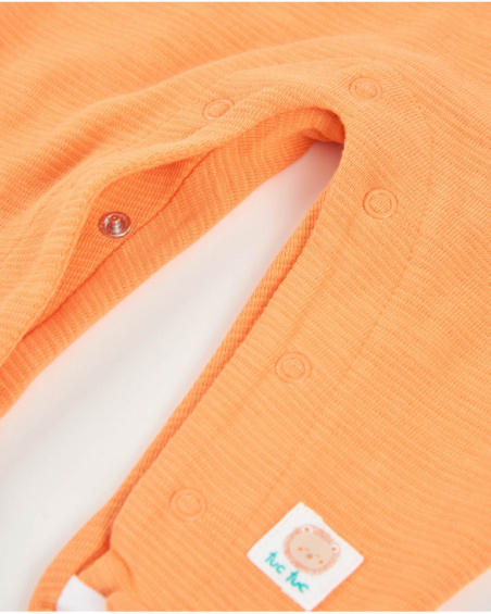 Grenouillère en tricot pour nouveau-né avec fermetures au dos