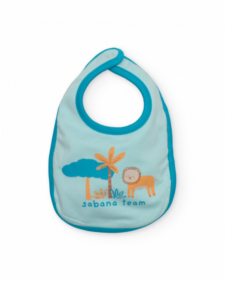 Lot de bavoirs en tricot pour nouveau-né avec motif savane