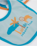 Lot de bavoirs en tricot pour nouveau-né avec motif savane