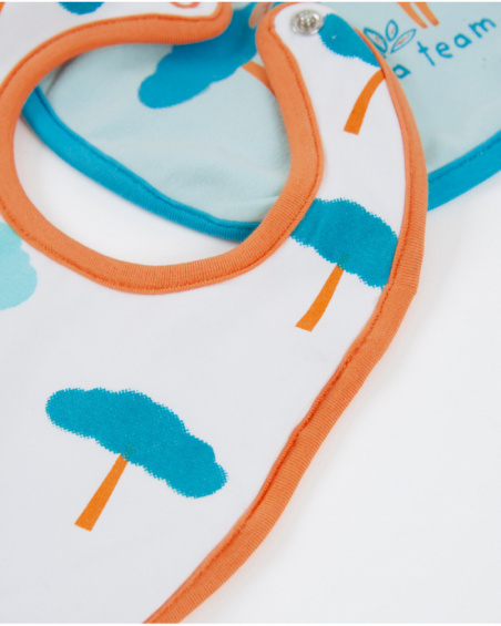 Lot de bavoirs en tricot pour nouveau-né avec motif savane