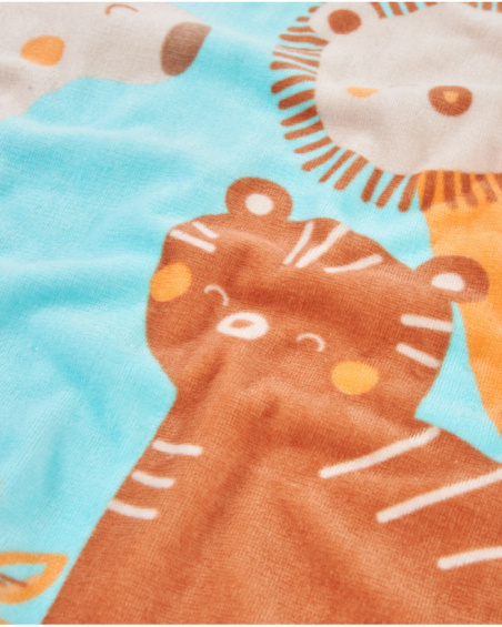 Serviette poncho en tricot pour nouveau-né avec capuche