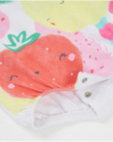 Grenouillère en tricot pour nouveau-né avec imprimé fruits