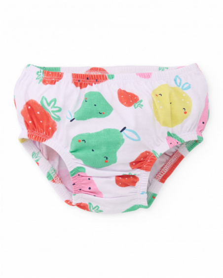 Robe en tricot pour nouveau-né avec motif fruits