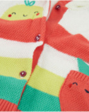 Veste en tricot pour nouveau-né avec applications en relief